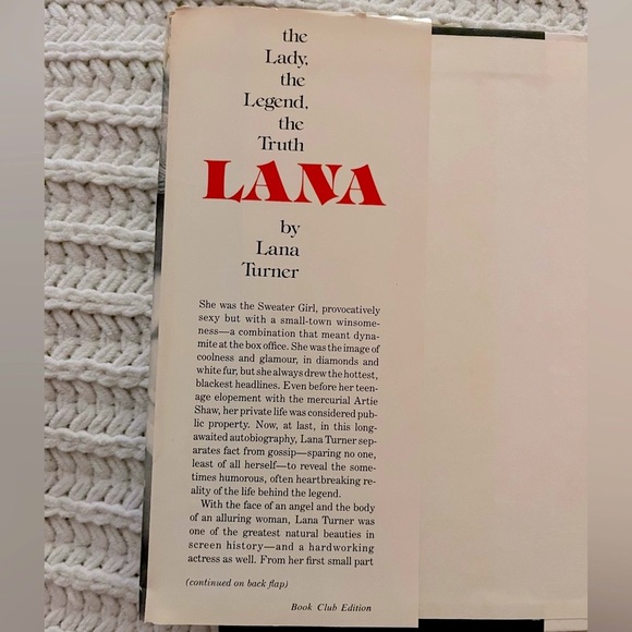 ❣️Lana Turner The Legend, The Lady, The Truth Memoir Biography Movie Star Love❣️ - Picture 3 of 15